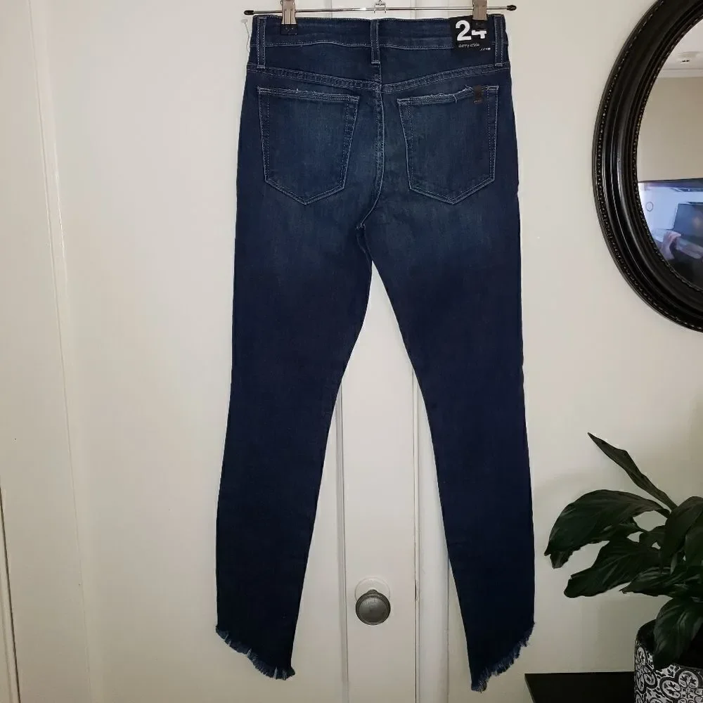 Joe's Skinny Assemtric Ankle Jeans